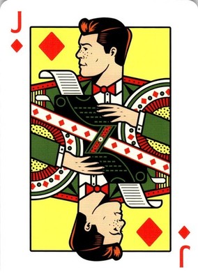 Theory 11 Superman Playing Cards -Jimmy Olsen -Jack of Diamonds