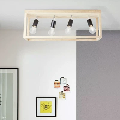 Brilliant Deckenleuchte Lampe Nerea Holz Eiche max. 4 x 15W E27 schwenkbar - Bild 1 von 4