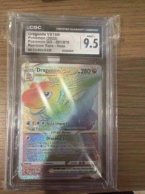 rainbow dragonite pokemon card CGC 10 VSTAR (Graded Card) – Phurion Colorless Giga Impact (250) During your next turn Pokémon TCG] Dragonite GX (Unified