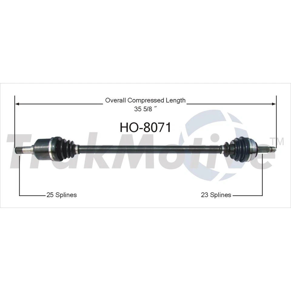 Pair of Front CV Axle Shafts SurTrack Set For Honda CRX FWD 1988-1991 HF - Image 2 of 3