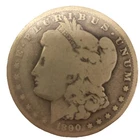 1890 Morgan Silver Dollar $1 US Coin, Circulated, Uncertified