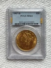 1907 D $20 Gold Double Eagle Liberty PCGS GRADED MS64