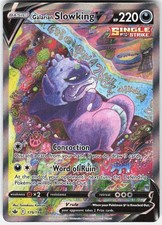 Pokemon Galarian Slowking V 179/198 Ultra Rare Chilling Reign Pokemon Holo NM
