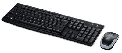 Logitech MK270, Wireless Desktop ,USB, schwarz Maus Tastatur Kombi
