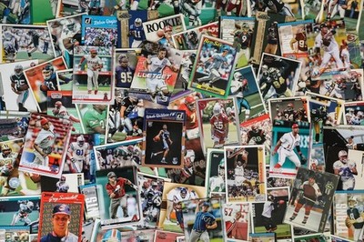 8 Sports Cards Mystery Pack MLB NFL NBA No Duplicates EX-MT 1980s-2020s