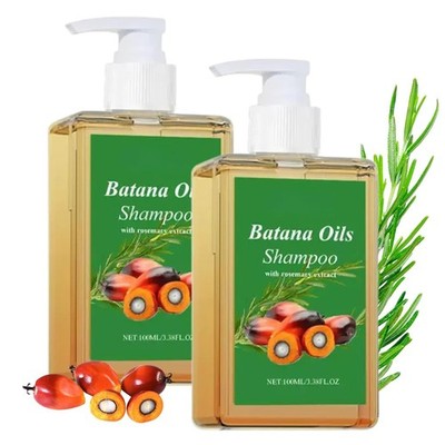 2Pcs Batana Oil Shampoo, Rosemary Oil Shampoo, 100% Batana Oil with Rosemary Ext