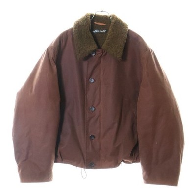 OUR LEGACY Grizzly Jacket Waxed Coated Back Bore Burgundy