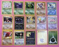 LOT OF 15 POKEMON CARDS BASE SET And Wizards FR #11