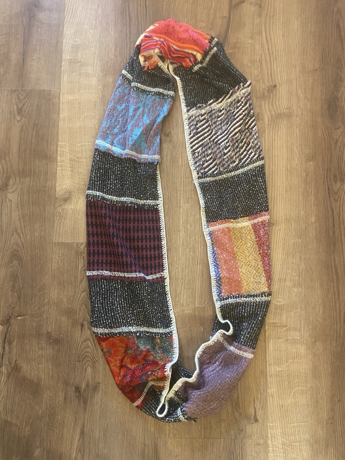 Cecilia Prado Infinity, Scarf, Boho Patchwork, Ec… - image 5