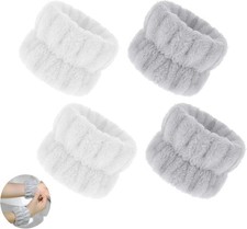 4 PCS Wrist Bands for Face Washing, Face Wash Wristbands, Wrist Towels for Wash