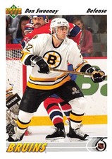 Don Sweeney 1991-92 Upper Deck #338 Boston Bruins