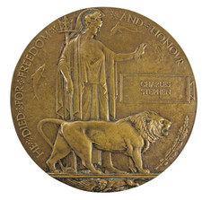 Death Penny  Able Seaman Charles Stephen RNVR Gallipoli 1915