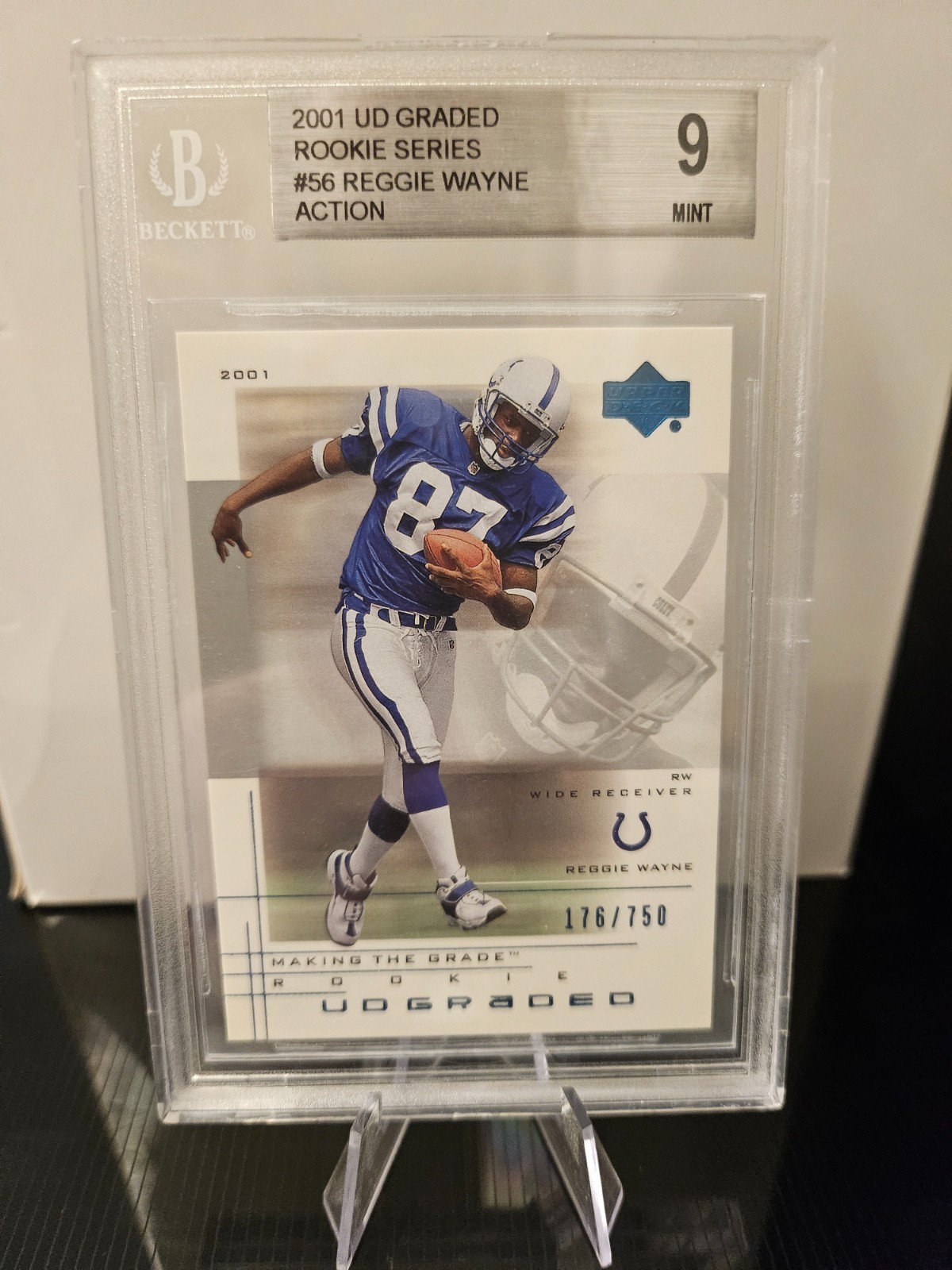 Reggie Wayne Upper Deck Graded #56 Action