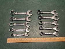 Lot Of 10 Craftsman Professional Usa Short Stubby Combination Sets Sae Metric