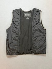 Vintage Womens S Wilsons Leather Zip In Vest Liner Small Black Thinsulate