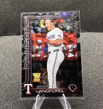 Wyatt Langford 2025 Topps Series 2 - #455 Black Diamante Foil /10