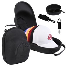 Hat Travel Case, Hard Hat Carrier Organizer with Clip  Glasses Storage, Hold...