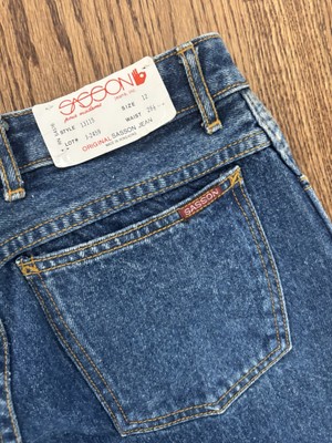 Vintage 1990s Vidal Sassoon Jeans NWT Size 12 Waist 28.5 Rise 12 Inseam 32