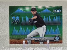Noble Meyer #29/99 SP 2024 Bowman Chrome Scout's Top 100 Green Refractor Miami