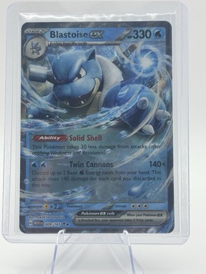 2023 Pokémon 151 Blastoise EX 9 /165 English TCG Holographic Holo Rare