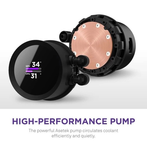 NZXT - Kraken Elite 280mm Radiator CPU Liquid Cooler (2 x 140mm F Fans) with ... - Afbeelding 4 van 5