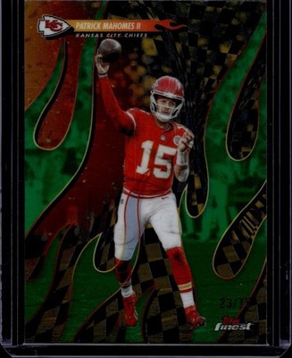 2025 Finest Patrick Mahomes II #T-20 Torchers Green Refractor /75
