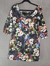 Banana Republic Off The Shoulder Midi Dress Colorful Floral Shift Petite SP