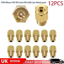 12Pcs Carburetor Main Jet Kit For Mikuni VM TM Carb #90 #200 Jets Motorcycle UK