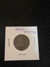 1847 seated liberty quarter