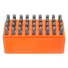 HARFINGTON 36pcs Metal Stamping Kit 1/16" 1.5mm Steel 1/16", Silver