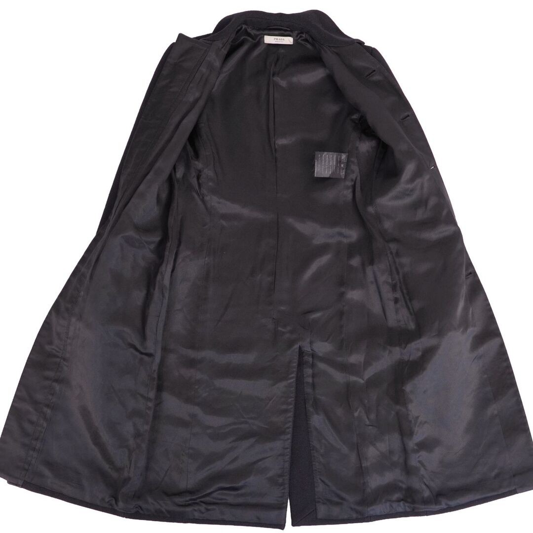 Prada Coat Long Wool Outerwear Womens 38 (equivalent to S) Black Used MOLO-0 thumbnail 7