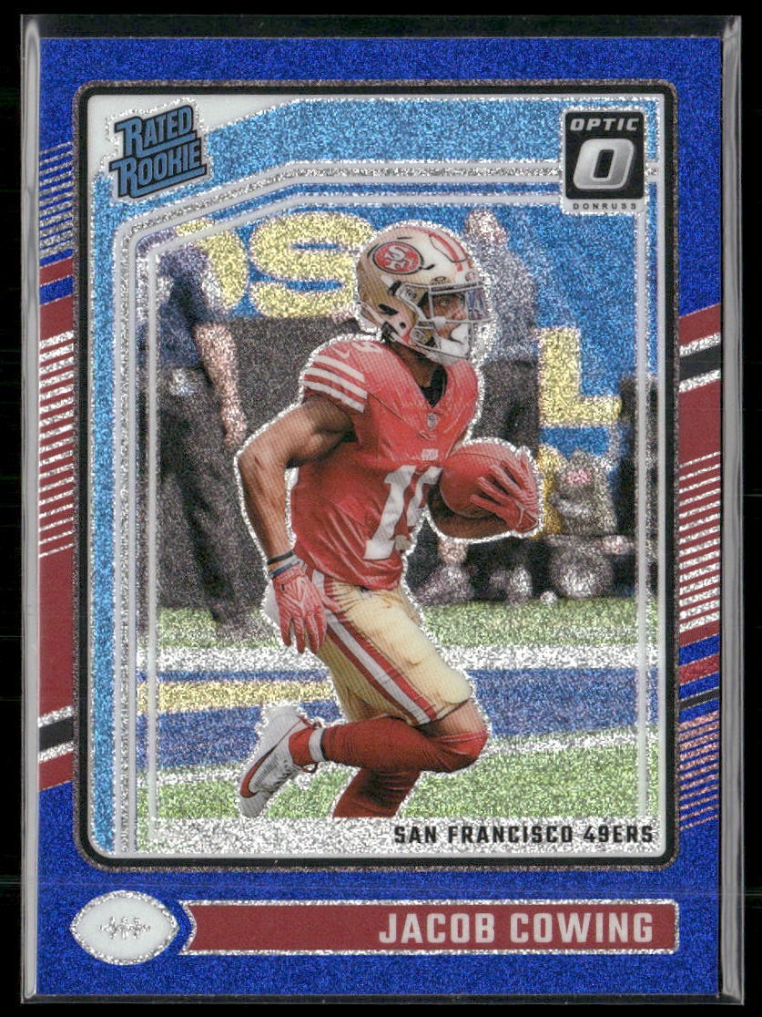 2024 Donruss Optic #236 Jacob Cowing Blue Glitter