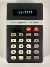 Vintage Sperry Remington 833-GT Calculator , Works (see descr.)