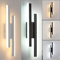 1/2X LED Wall Light 3Lighting Color 40cm Modern Wall Sconce Lamp Hallway Bedroom