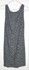 NWT Alice + Olivia Medium Gray Lace Dress Open Back