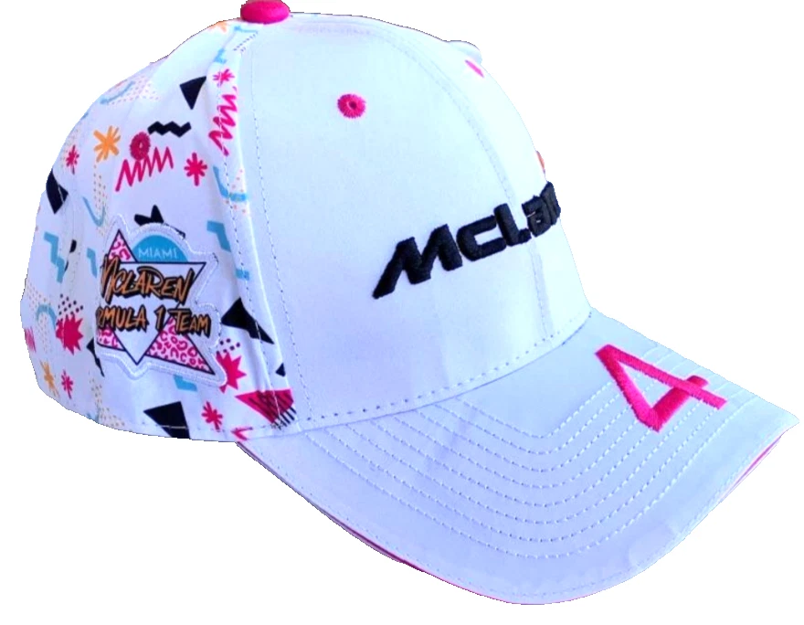 Белая кепка McLaren Racing F1 2025 Special Edn Lando Norris Miami GP. Заводской 2-й. - Изображение 3 из 4