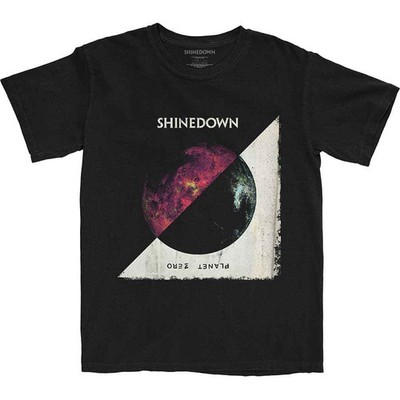 Shinedown T Shirt Planet Zero Album Band Logo Nue offiziell Herren Schwarz Size