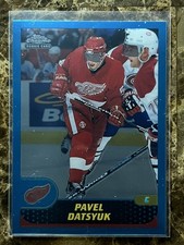 Pavel Datsyuk 2001-02 Topps Chrome Rookie Card #167 RC Detroit Red Wings. rookie card picture