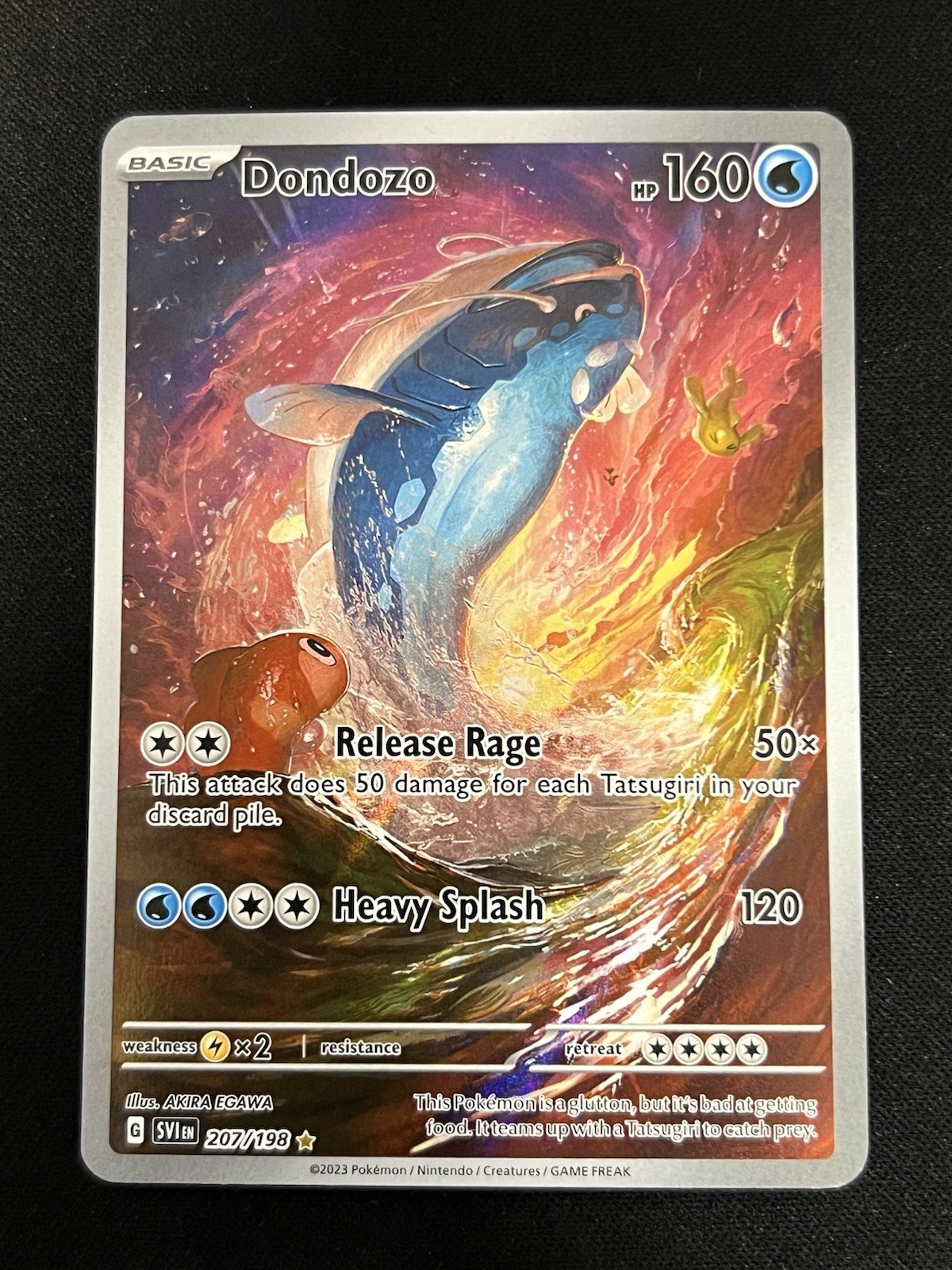 Pokémon Dondozo TCG Holo Card 207/198 SV01 Scarlet & Violet Base NM SHIPS FAST