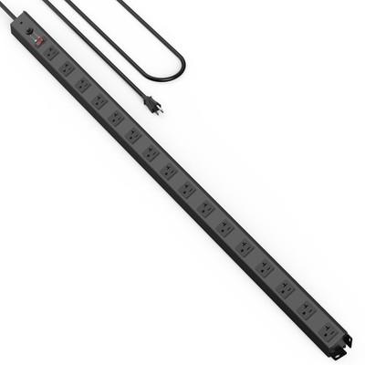 16 Outlet Long Power Strip, 4FT Heavy Duty Power Strip with 4800J Surge Prote...