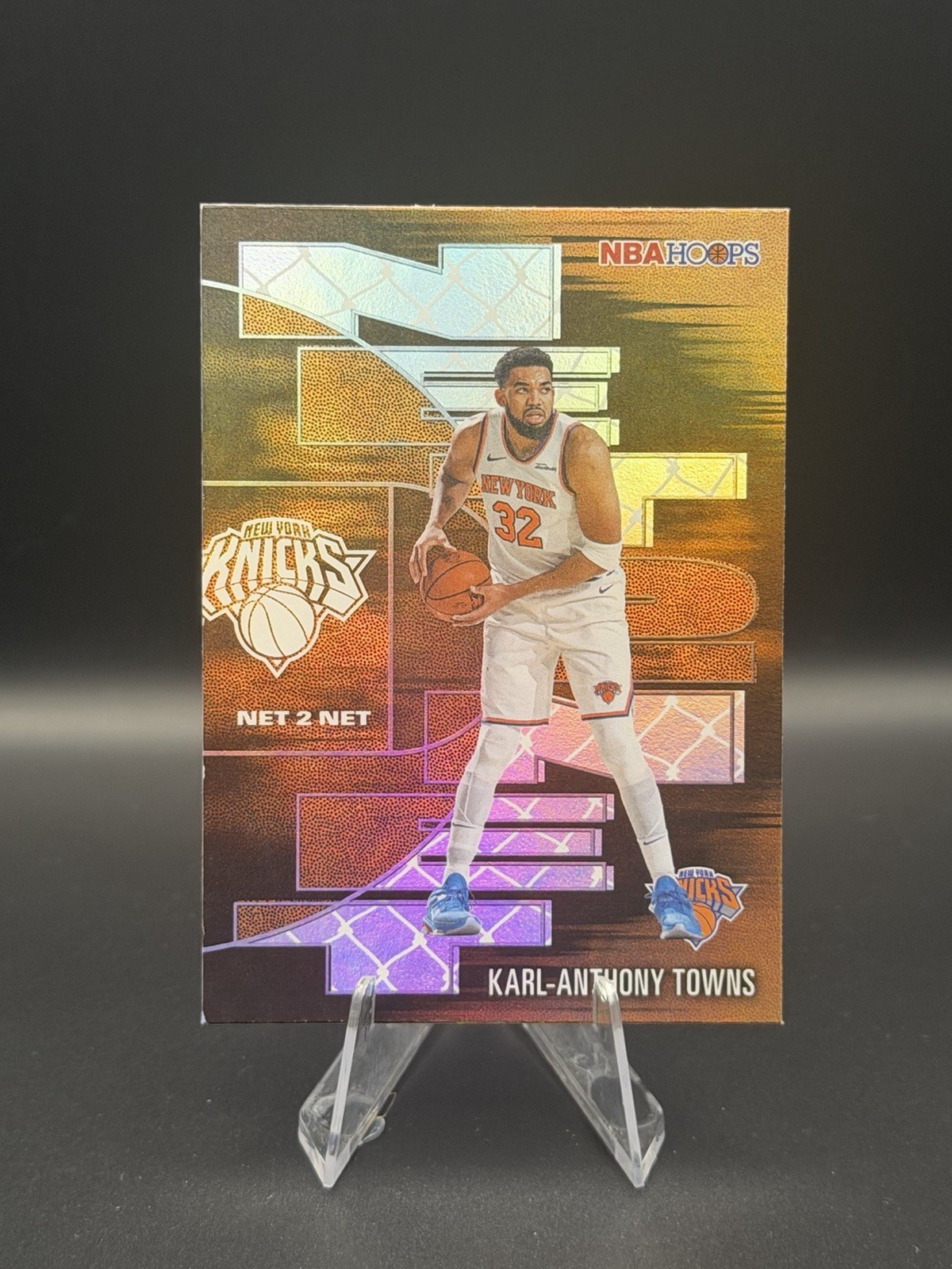 Karl-Anthony Towns #NTN-27 Basketball Cards 2025 Topps NBA Hoops Net 2 Net trading card — raw and PSA graded price guide