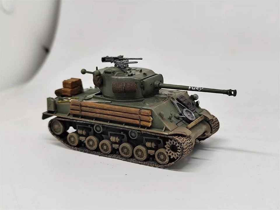 NEW 1/72 Fury Sherman Tank M4a3e8 Painted Finished Model - Image 2 of 4