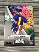 Lamine Yamal 2025 Wild Card - Wild Chrome WCST-LY3 Rookie FC Barcelona 1/1. rookie card picture