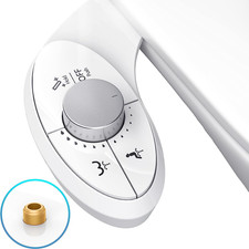 Ultra-Slim Bidet Attachment for Toilet - Effortless Non-Electric Self-Cleaning D