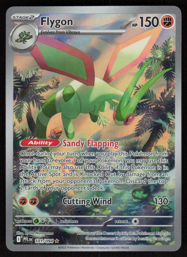 Flygon - Holo 101/094 Illustration Rare ME02: Phantasmal Flames LP-NM