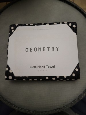 Geometry 18''x30'' Kitchen Tea Towel - Dotty Black
