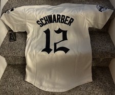 NWT Men’s XXXXLarge Nike Kyle Schwarber Phillies White Gothic Liberty Jersey.