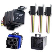 3 PCS 12V DC Waterproof Automotive Relay Kit with Harness, 4-PIN 4 PIN-3 Pack