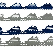Creative Memories Cruise Ship 12” Border Cardstock Die Cut Shapes, 4 Pieces
