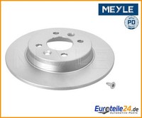 2 St. Bremsscheibe Meyle 16-155230020/PD FüR Renault Clio V